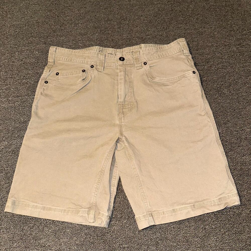 Prana Beige Flat Front Men's Shorts